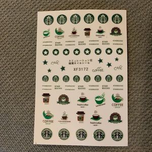 Star Bucks Nail Decals